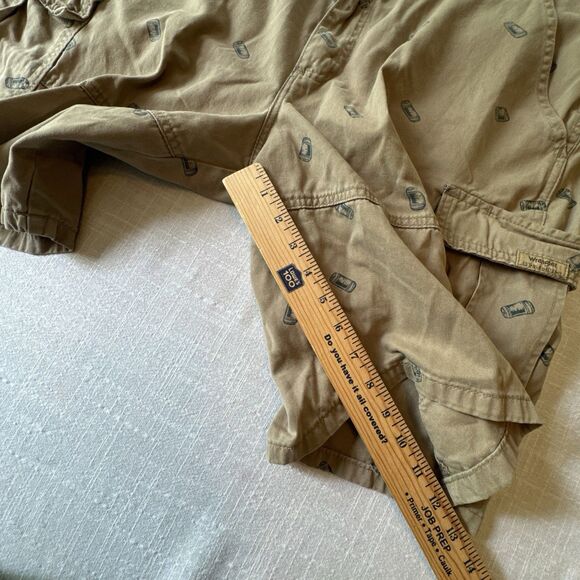 WRANGLER Cargo Shorts Men's 38 Relaxed Fit All Over Beer Can Print Camping BBQ - Picture 8 of 12